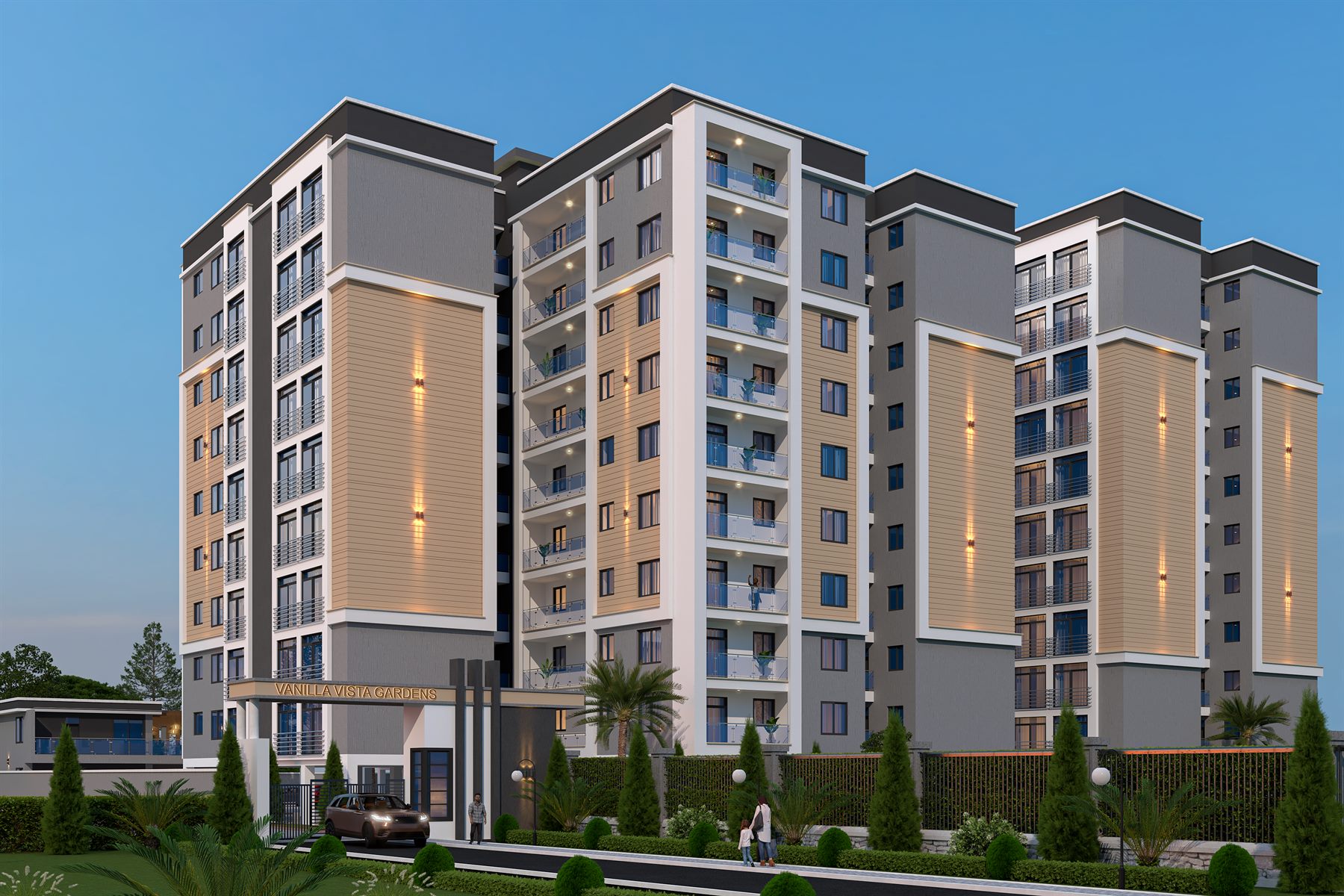 Vanilla Vista Gardens exterior progress render